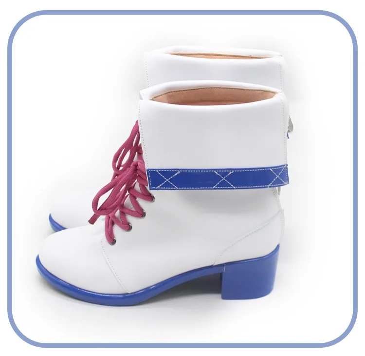 CHIYOKO SONODA Scarpe Cosplay Accessori Anime Stivali di Carnevale di Halloween Scarpe PU Puntelli Cosplay Su misura
