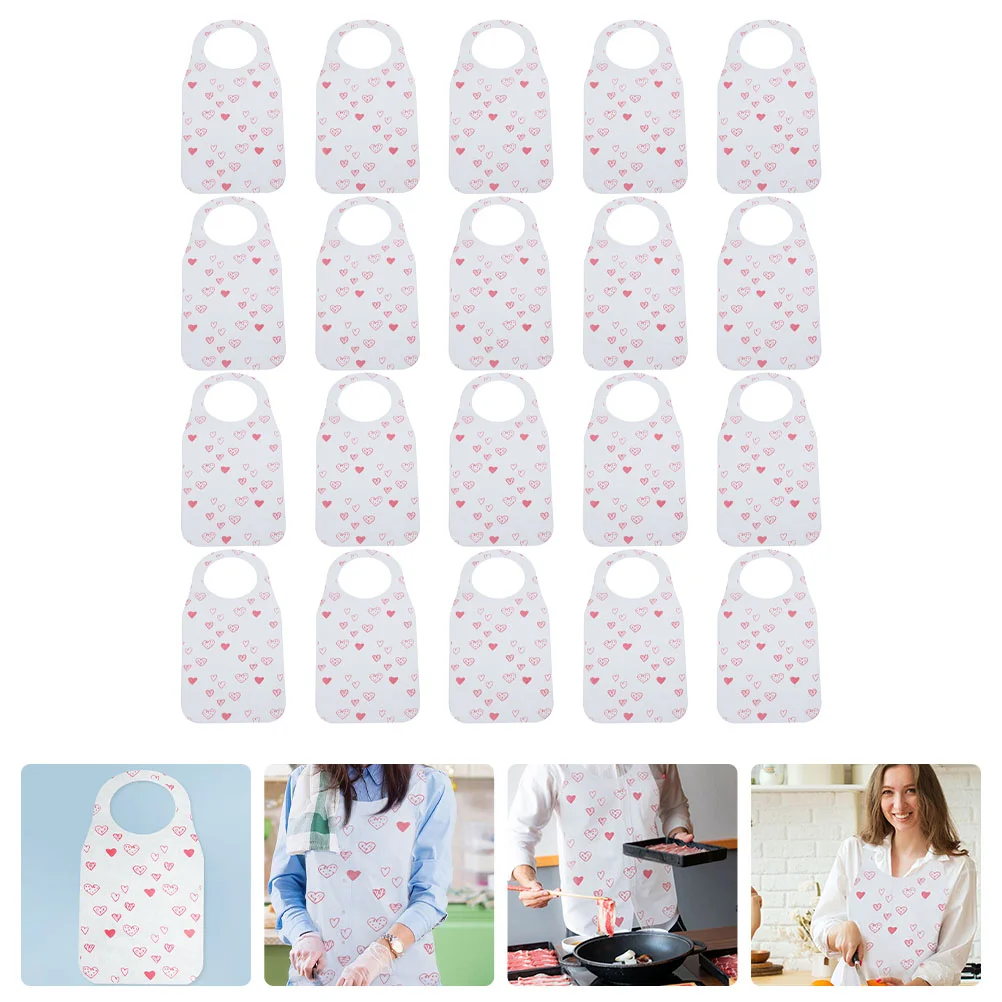 

40 Pcs Baby Bibs Disposable Seafood for Adults Barbecue Tools Cooking Bbq Aprons