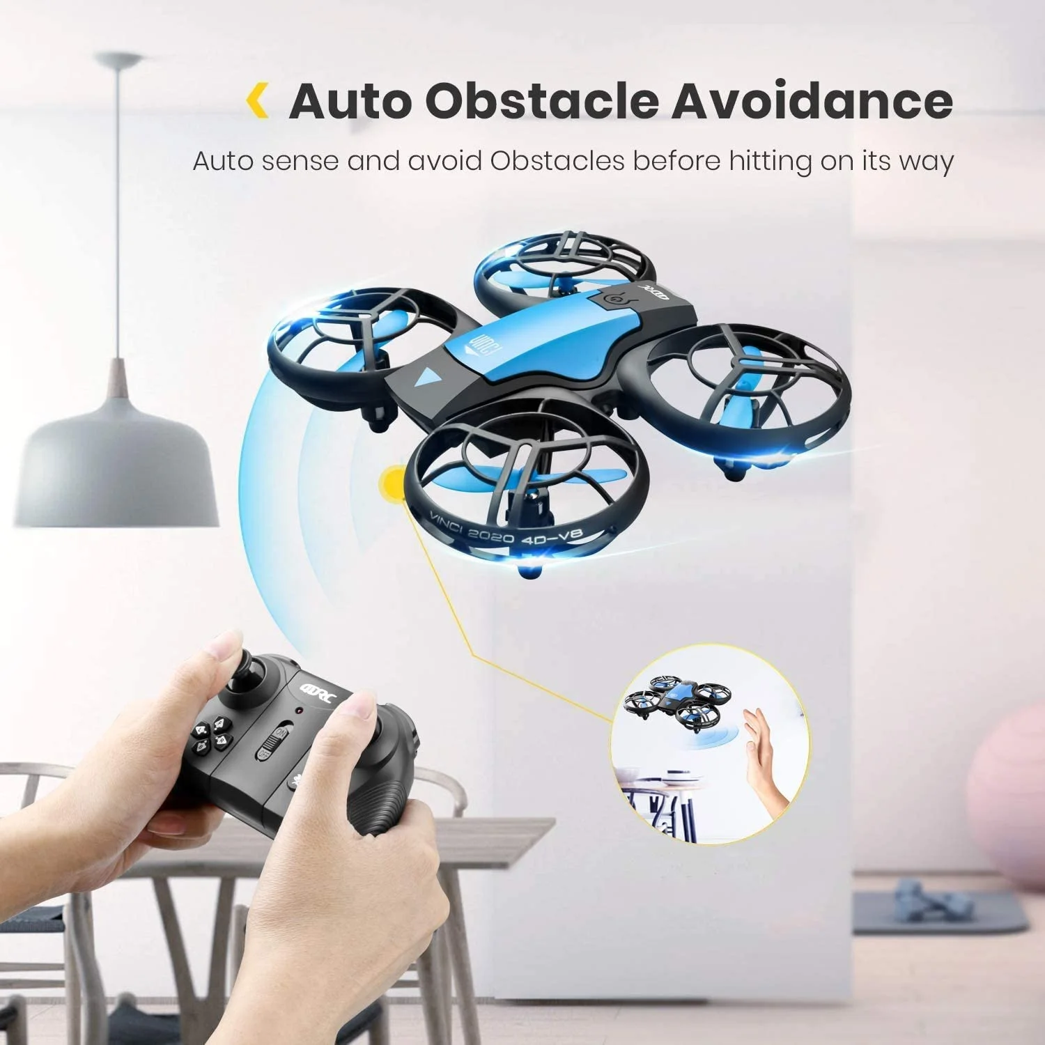 4DRC V8 Mini Drone 4k profession HD Wide Angle Camera 1080P WiFi fpv Dron Camera Height Keep Drones Camera RC Quadcopter Toys