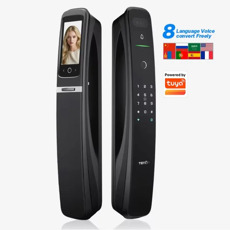 Smart Technology Full-automatic Digital Fingerprint Lock Tuya Bluetooth Wif Gateway Smart Door Lock Face Id