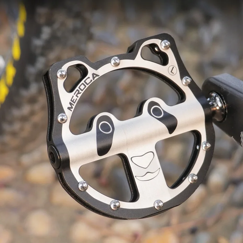 

Bike Panda Styling Pedal Wider Anti-slip Triperin Mountain Road Bike Aluminum Alloy CNC Bicycle Pedal Cycling Bicycle Parts