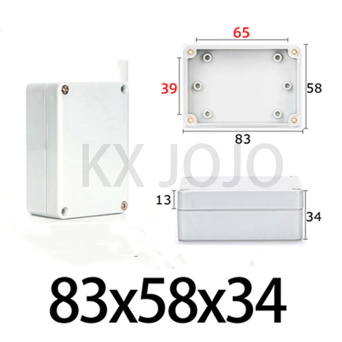 Plastic Waterdichte Doos Outdoor Monitoring Power Shell Abs Terminal Aansluitdoos Lithium Batterij Shell Begraven Doos