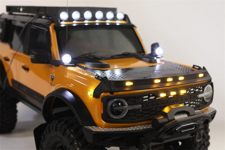 LED Simulation 6 Light Models Roof Light Strip Lamp for 1/10 RC Crawler Car Traxxas TRX4 BRONCO Defender G500 AXIAL SCX10 Parts