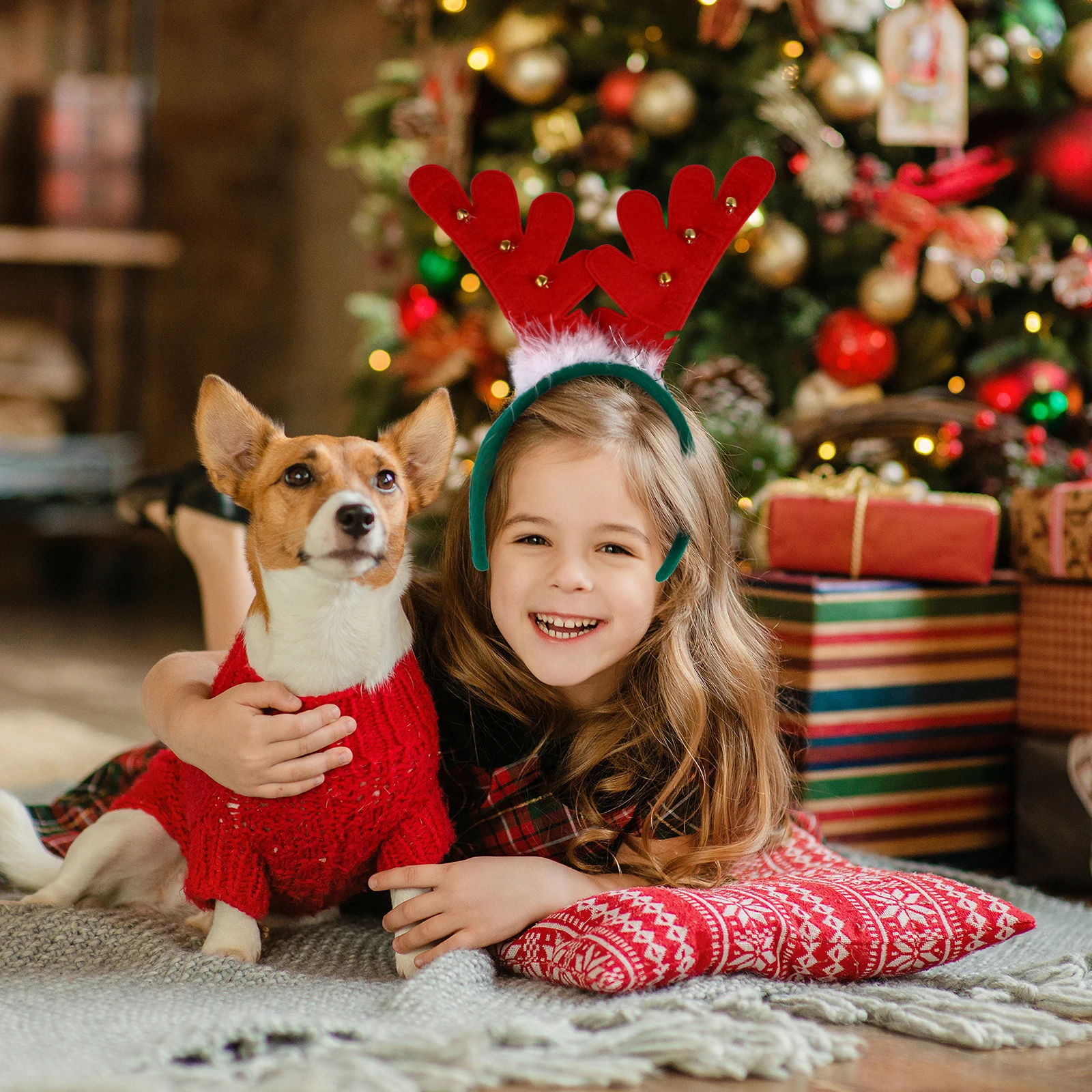 

Adorable Antlers Headband Hair Accessories for Christmas Costume Parties and Carnival Celebrations