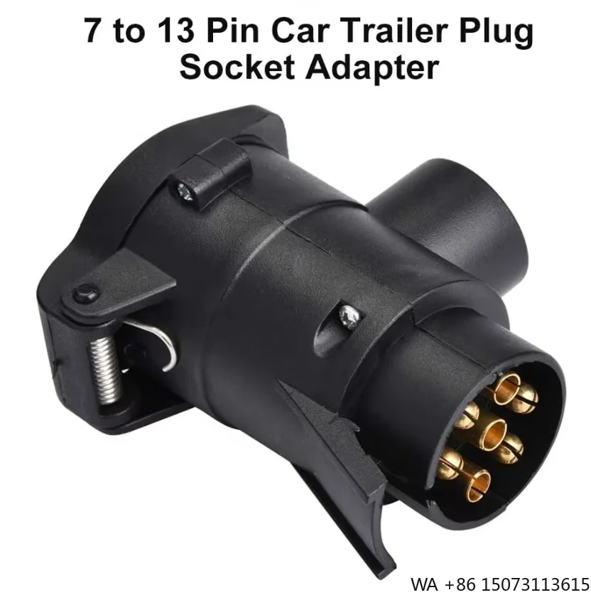 High Quality 7-Pin to 13-Pin Trailer Socket Adapter for Car Towing Hitch Connection