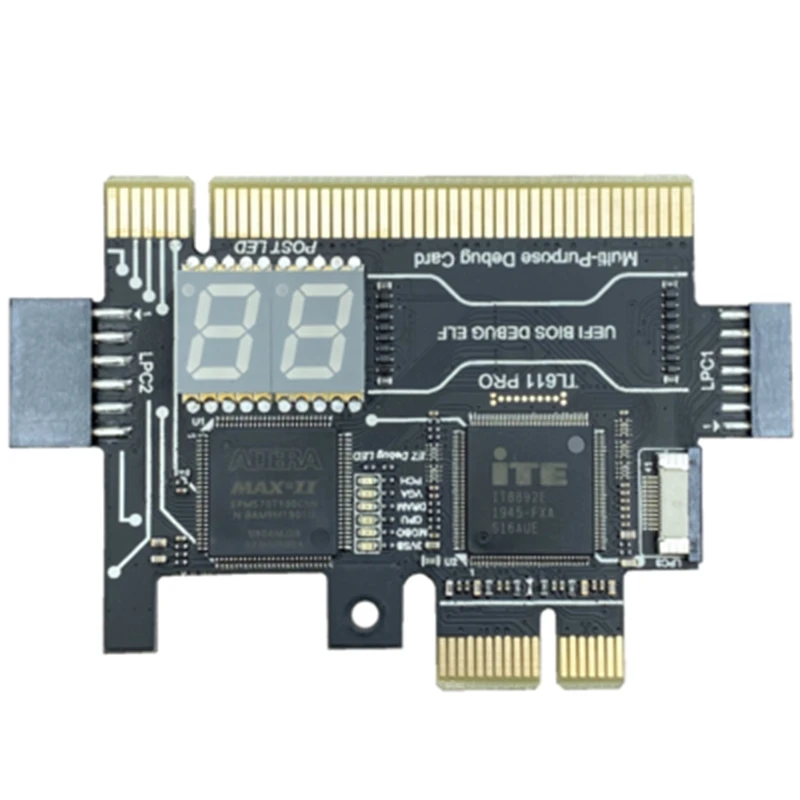 TL611 PRO Diagnostic Card, Pcie Diagnostic Card For Desktop Pci Motherboards For Desktops And Laptops