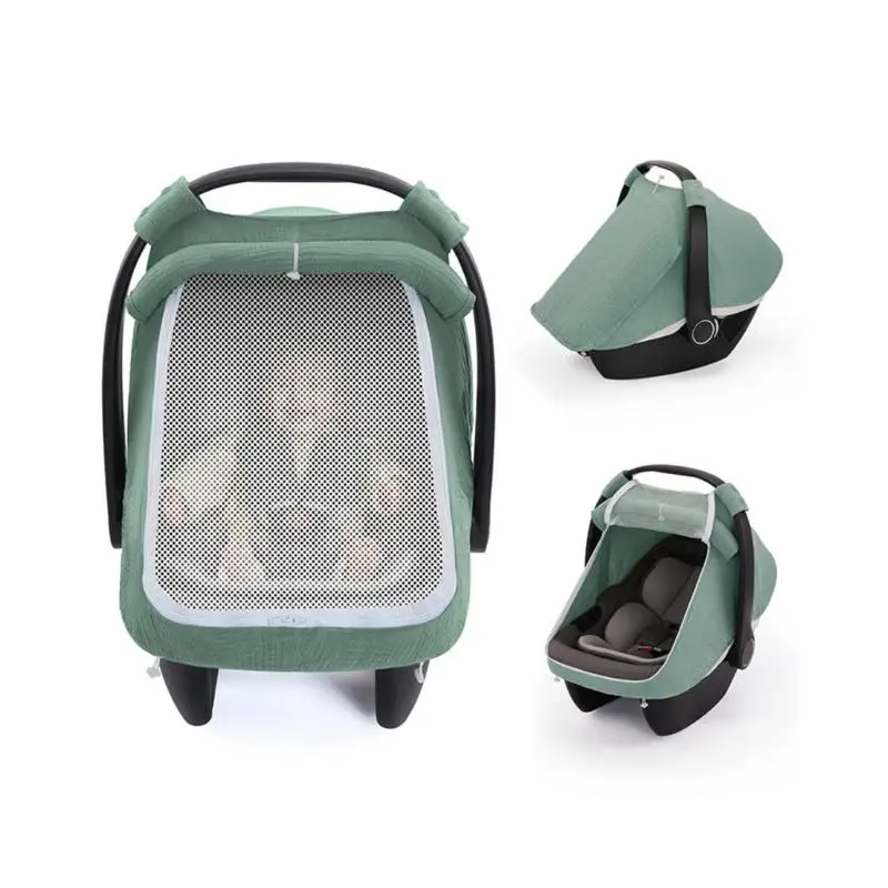 U13F Nhẹ Cho Bé Ghế Vải Cotton Thoáng Khí Tấm Che Nắng Bảo Vệ Trẻ Sơ Sinh Giỏ Đựng Tán