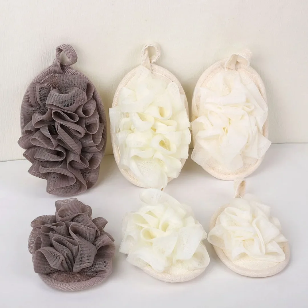 

1pc Bath Scrubber for Body Loofah Ball Shower Body Wash Ball Massage Bath Flower Towel for BodyBast Body Scrub For Shower Man