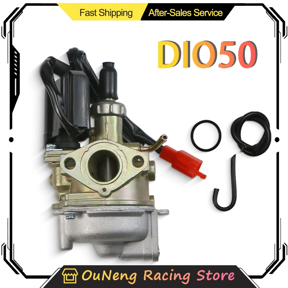 

Motorcycle Carburetor For Honda DIO50 AF18 AF27 AF28 AF34 AF35 SA50 SK50 SYM DD50 ZX 50 2 Stroke Engine Dirt Bike Racing ATV