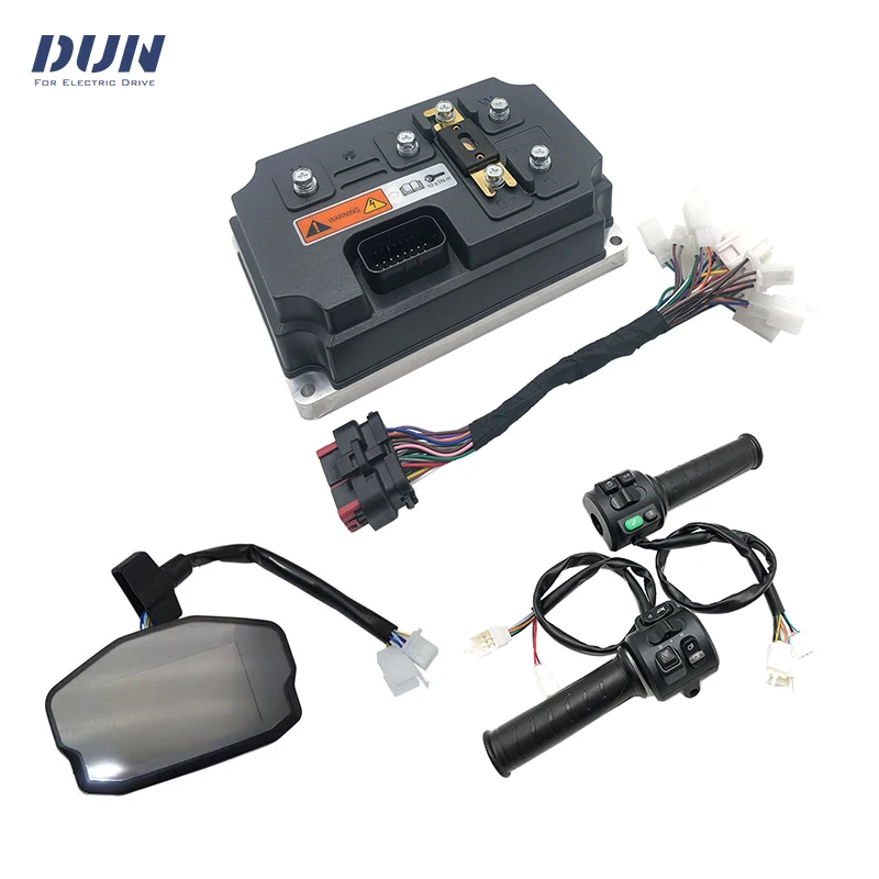 

VOTOL EM260S 260A Boost 300A 6KW-8KW BLDC Controller with DKD Display and T08 Throttle For Hub Mid-Drive Motor
