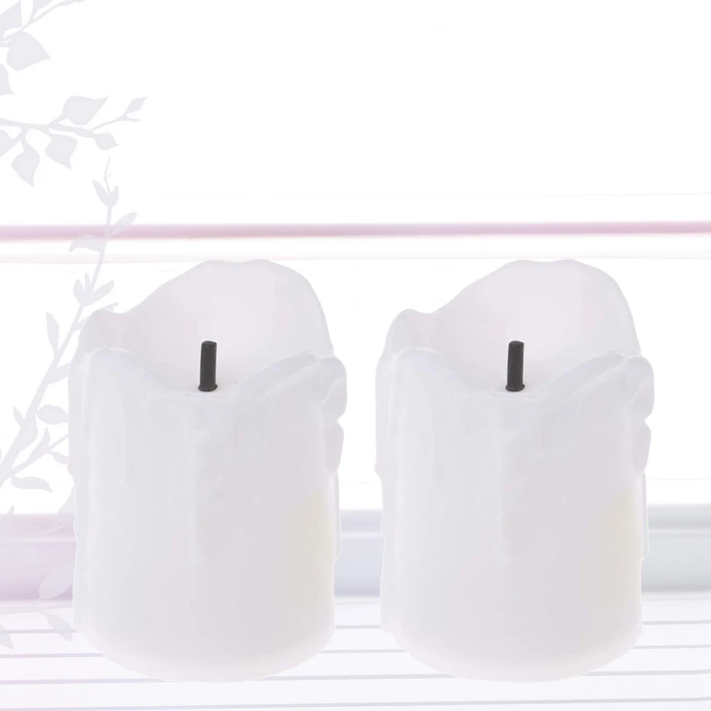 

2pcs Led Electronic Lights Flameless Flickering Lamp For Party Decorations Home Bar Cafe Night Light Decoration