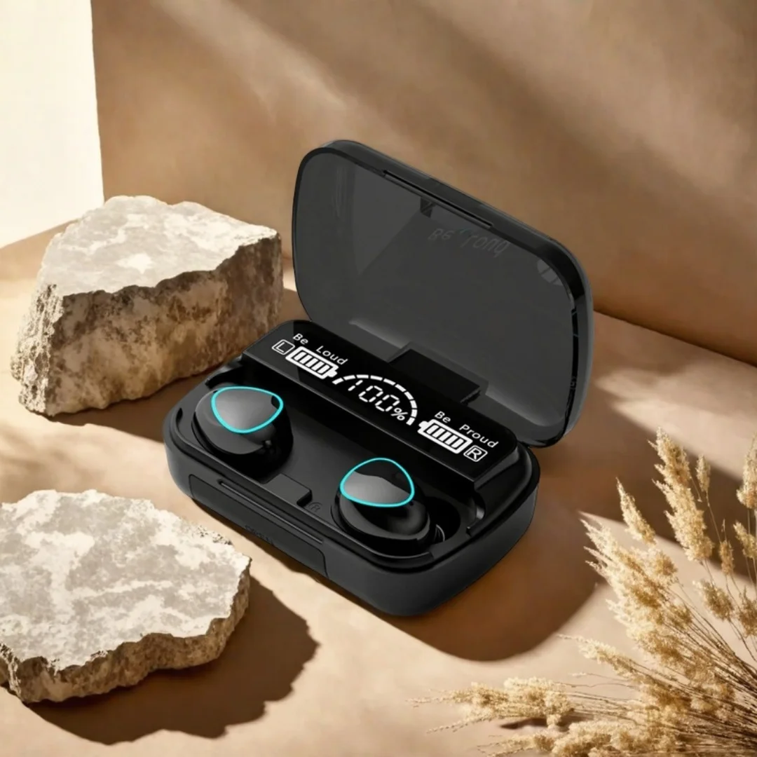 M10 TWS Bluetooth 5.3 Headphones 3500mAh Charging Box Wireless Earphones With Mic 9D Stereo Sports Waterproof Earbuds Headset