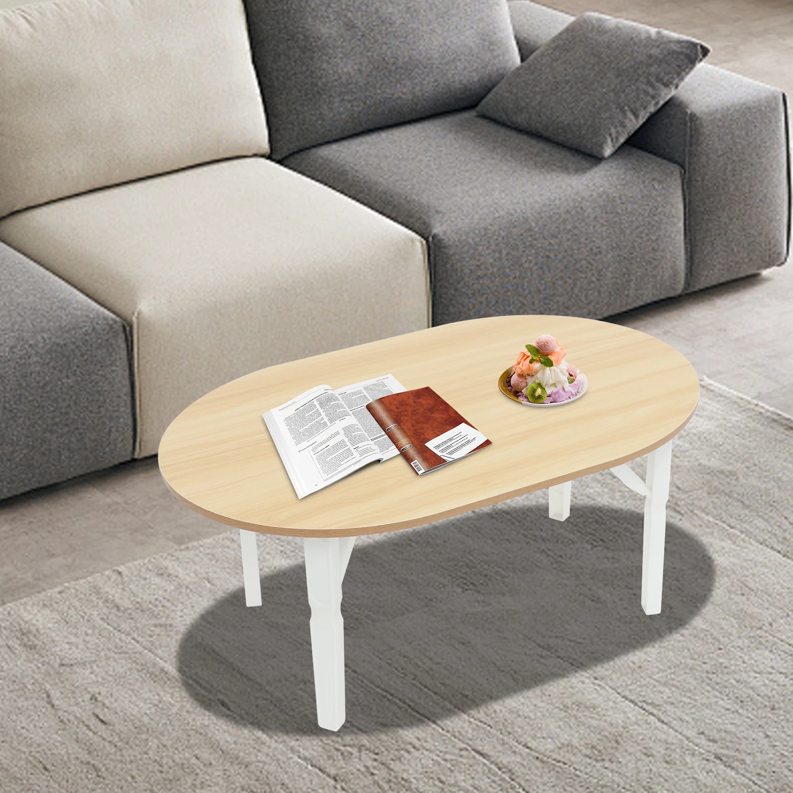 

Folding Coffee Table Portable Foldable Small Table for Living Room Bedroom Balcony Home Office