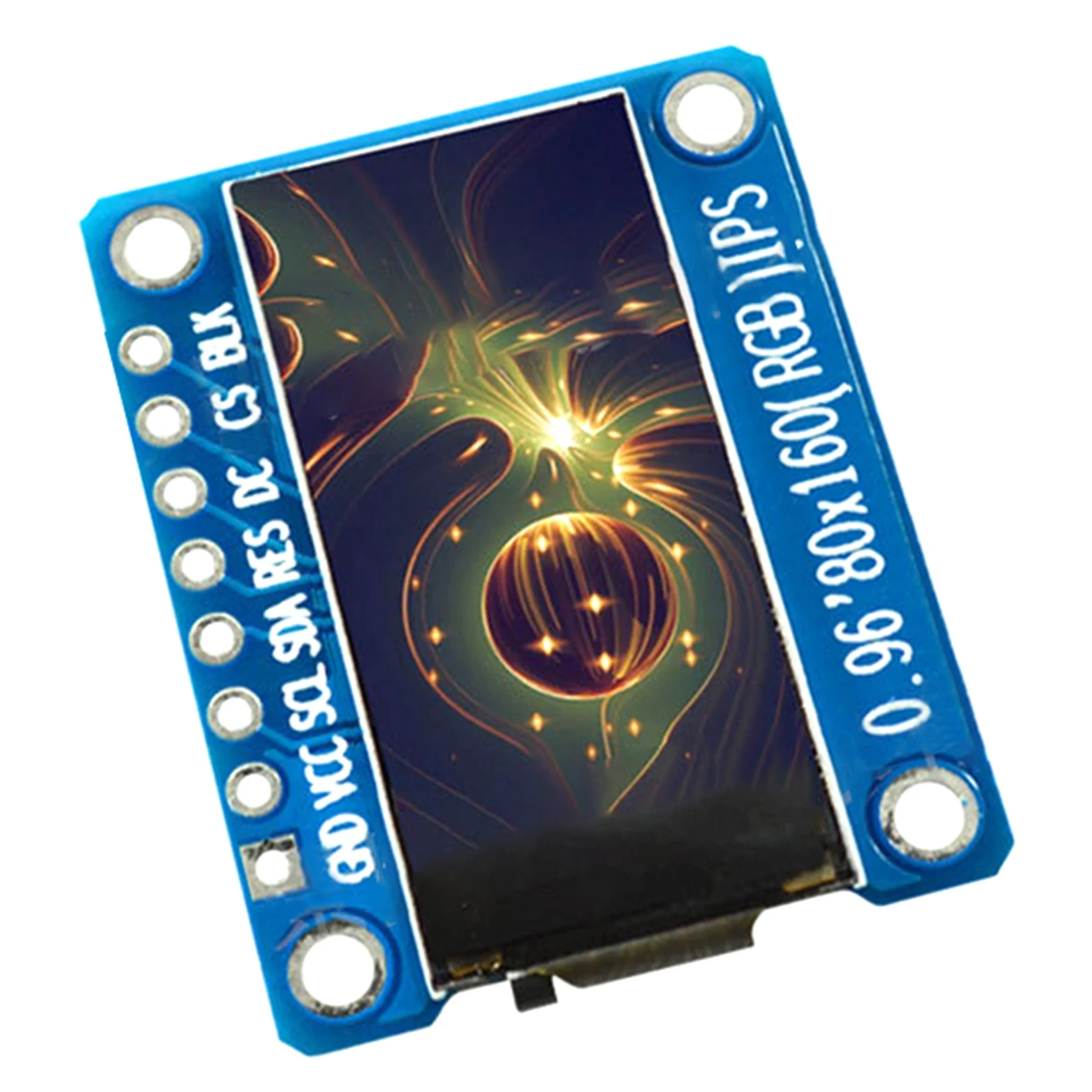 0.96 Inch TFT Display Without Pin HD IPS LCD St7735 Serial Port Screen Color 4 LINE SPI GND Power Supplyu Electrical Equipment