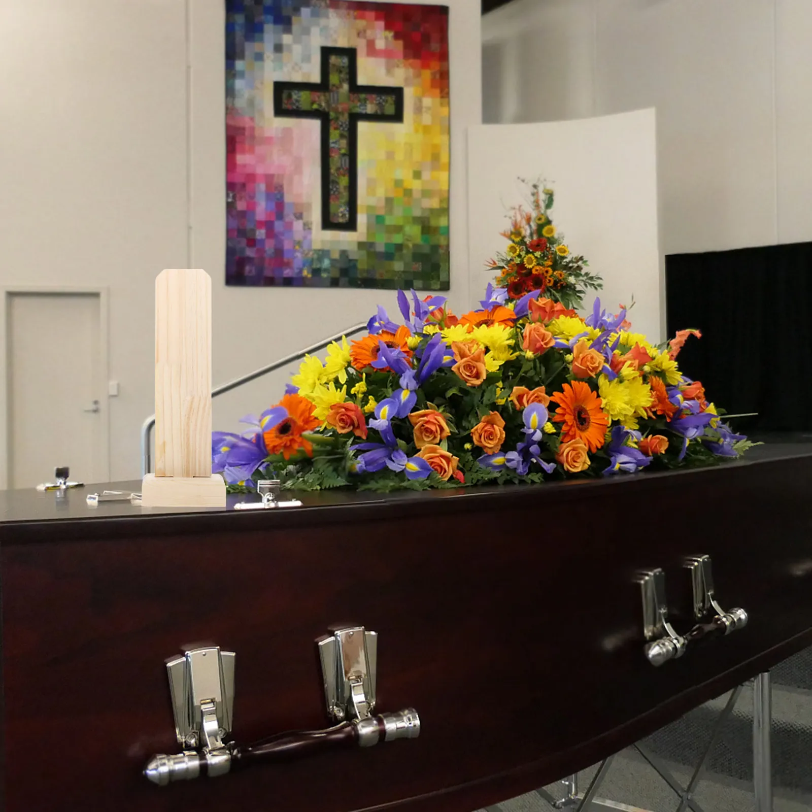 

Деревянная мемориальная табличка-заготовка, съемная, портативная, для молитвенных обрядов, декора храмов, церемоний, похорон, церквей и памятных мест