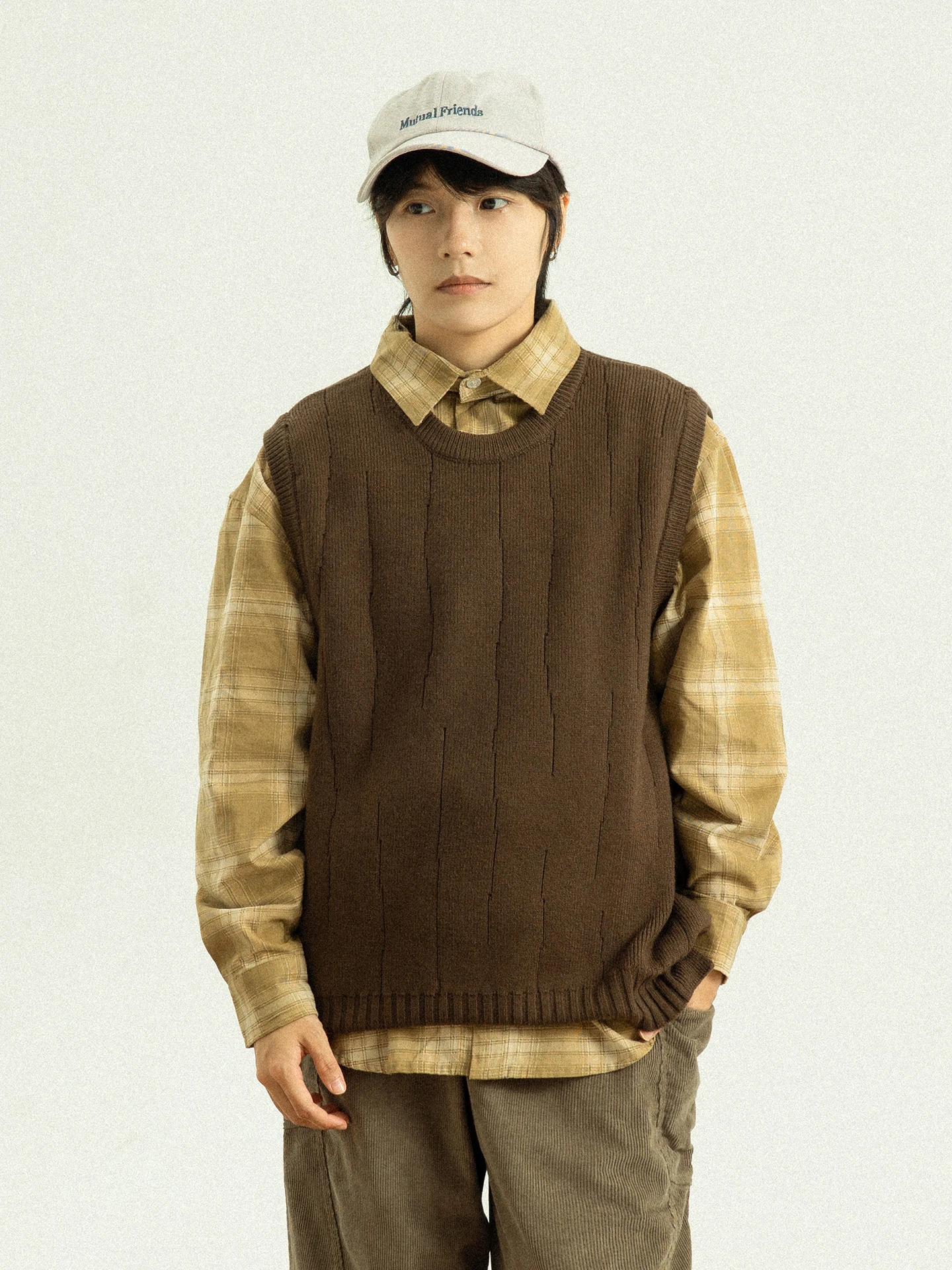 

GoodNorth Autumn Winter Retro oulder Vest ex Knitted Svel Pure Color Layered Inner Wear Street Sle round Ne