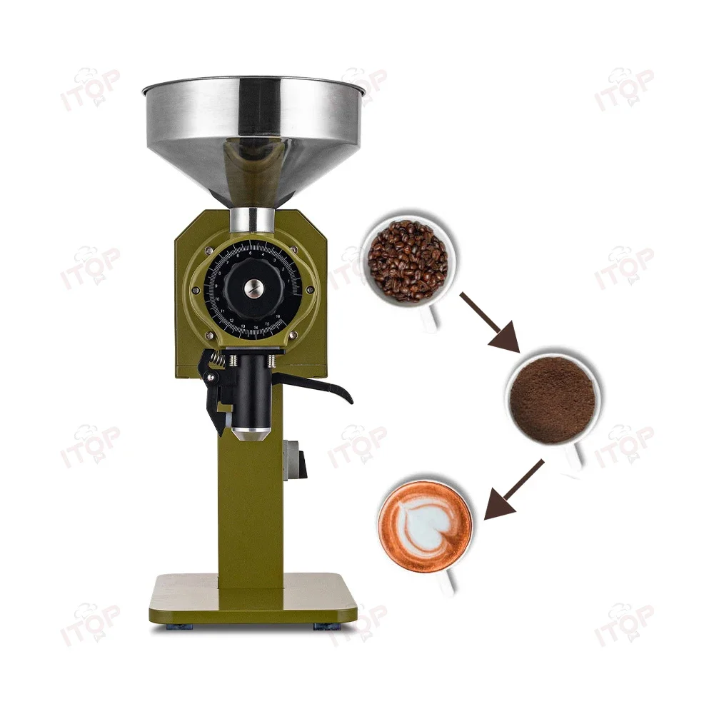 

YYHC-Electric Industrial Professional Bean Grinder Manual Cafe Grinding Machine Commercial Espresso