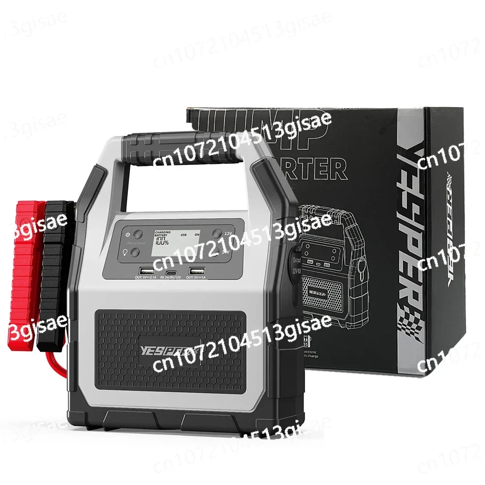 For Heavy Duty Tractor and Truck Yesper 99C Multifunction High Power 42000 Mah 6000A Diesel Vehicle Jump Starter 12/24v