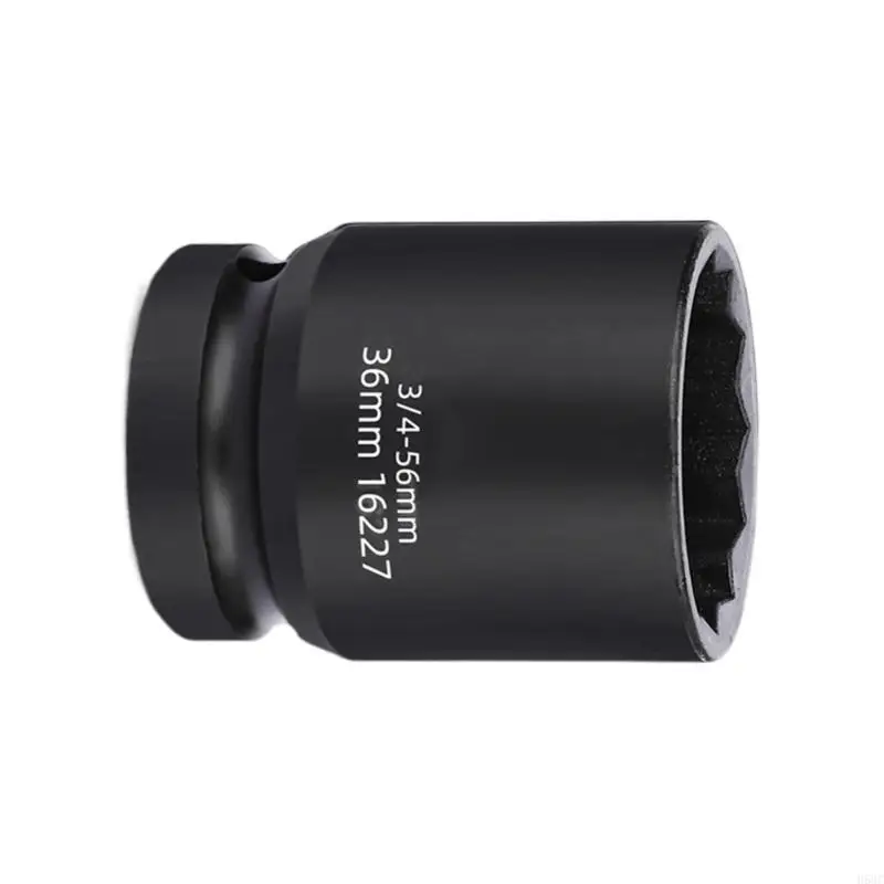 

H58C High Strength 3/4Inch Socket 12 Point Impact Socket for Automotive and Machinery Maintenance Easy Removal Tool