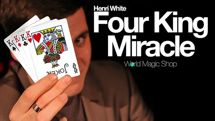 

Four King Miracle (Gimmicks and Online Instruction) by by Henri White,magic tricks,Stage,Close Up magic Comedy,illusion