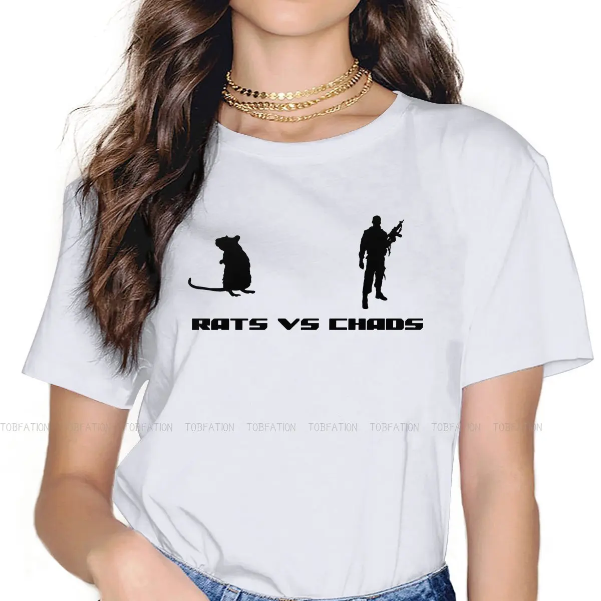 Escape from Tarkov FPS RPG MMO Game Original TShirts Rats Vs Chads Homme T Shirt 5XL Tops