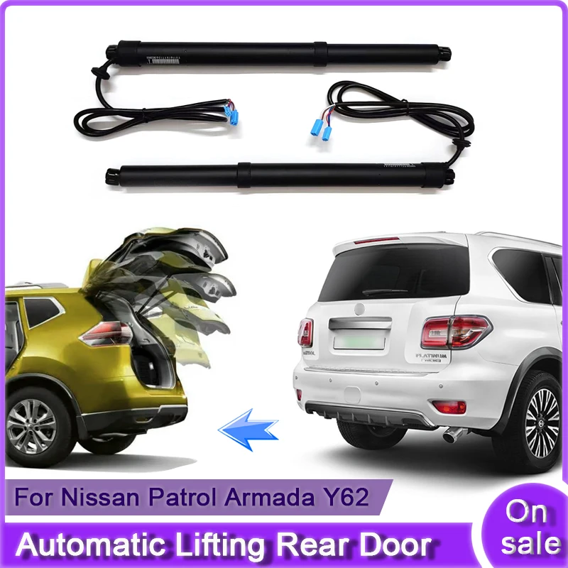 For Nissan Patrol Armada Y62 2010~2024 Car Electric Tailgate Lift System Kit Auto Tail Gate Opener Automatic Lifting Rear Door