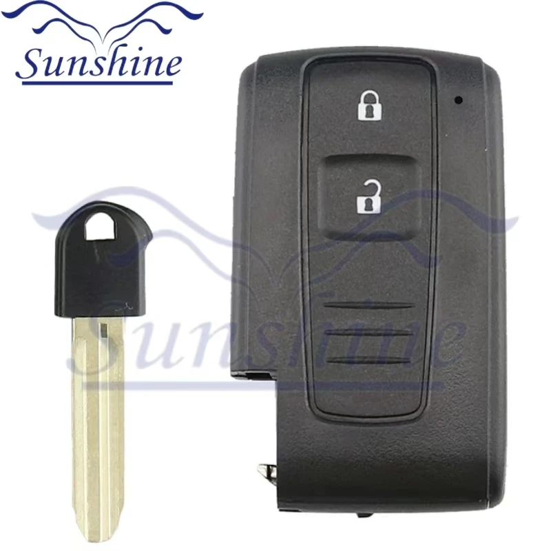 Sunshine Fits Toyota Prius 2004-2009 Key Fob Cover Case Shell Keyless Entry Remote Replacement With Blank Key replacement shell