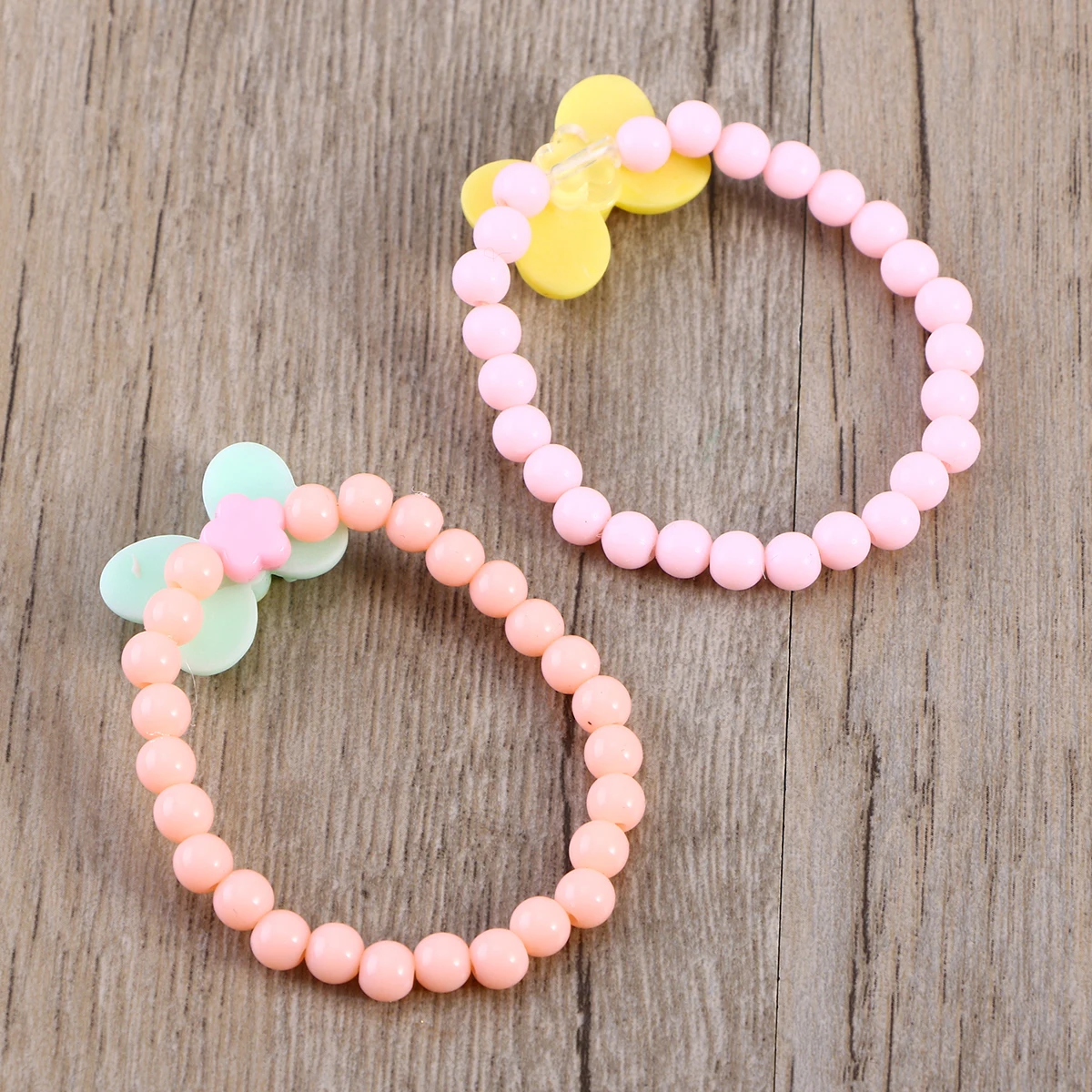 

6 pcs Children Bracelets Candy Beaded Bracelets Girls Party Favor Adorable Accessories Safe Material