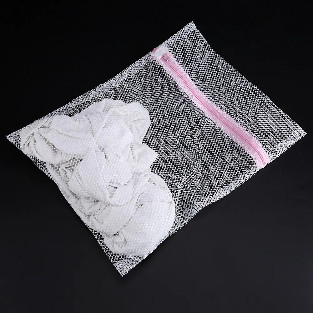 Zipped Lingerie Washing Bag Laundry Machine Mesh Clothes Socks Bra Underwear Bags