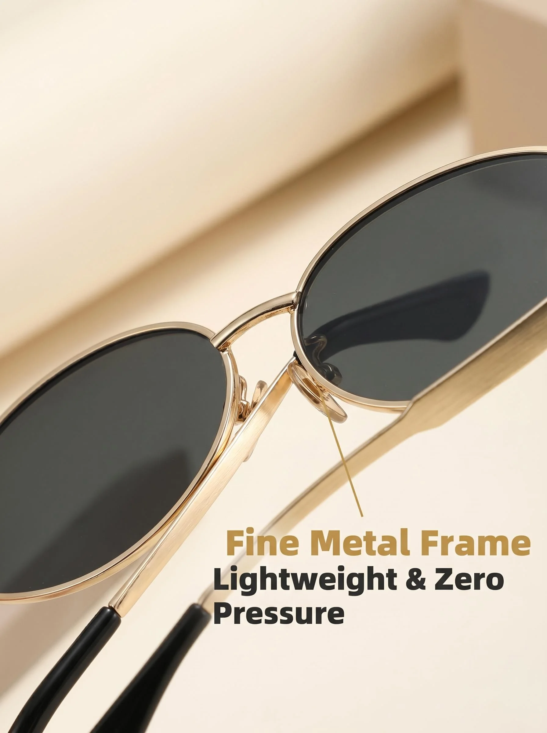 3PCS Retro Oval Sunglasses Women Men Vintage Metal Frame Sun Glasses Set UV400 Protection Fashion Shades Eyewear