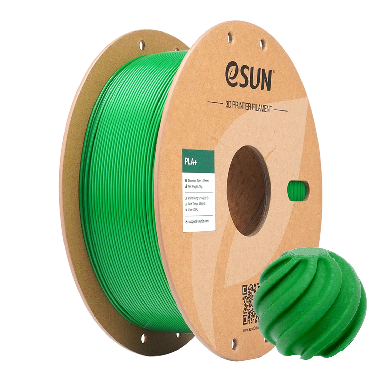 eSUN 3D Filament PLA + Voor Bambu Lab Raise3D 1.75 MM 1 KG PLA Plus 3D Printer Filamenten Verbeterde Kleur PLA + 3D Printing Materiaal