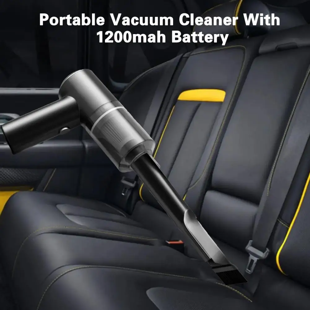 Portable Car Vacuum Cleaner Strong Suction 1200mAh Battery USB Charging Vacuum Cleaner for Home Office Car Cleaning