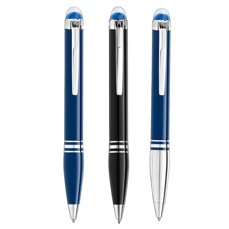 Luxury Space MB Ballpoint Pen Metal Blue Planet Rollerball Writing Pens Office School Supplies Stationery