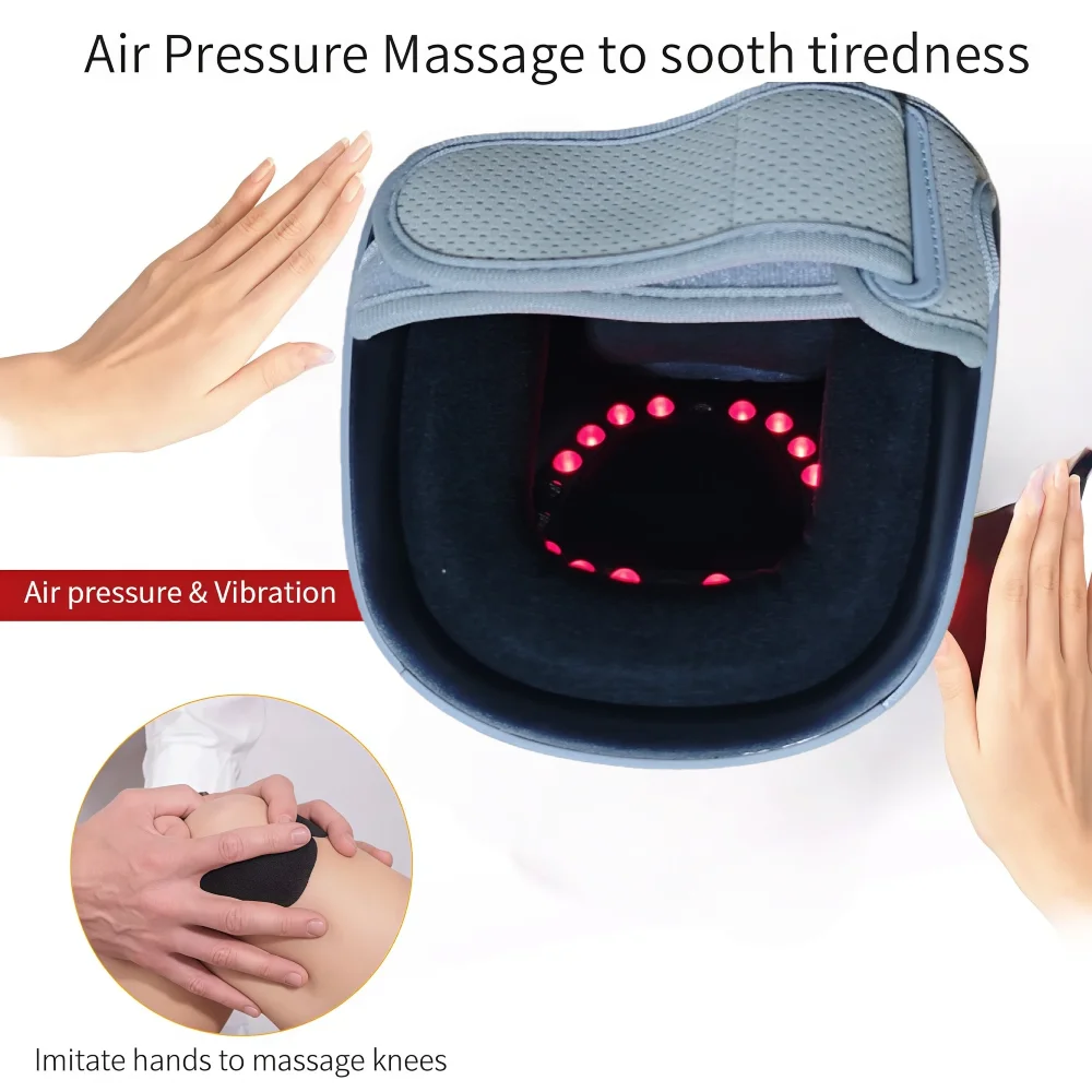 

Electric Infrared Laser Heating Therapy Knee Massager Physiotherapy Cold Knees Pain Relief Kneecap Rehabilitation Tool