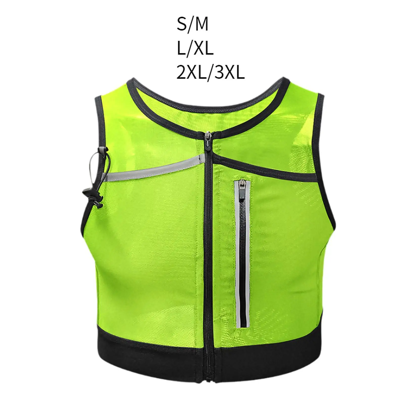 Running Vest Reflective Night Running Gear Chest Pack Hydration Pack for Cycling Night Walking Camping Hiking Bicycle Riding