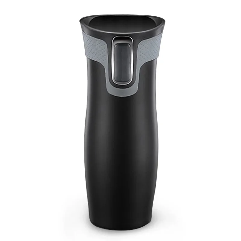 450ml Thermos Bottle For Coffee Vacuum Water Cup Business Office Car Use One-Click  Open Water Dispensing Thermal Cup