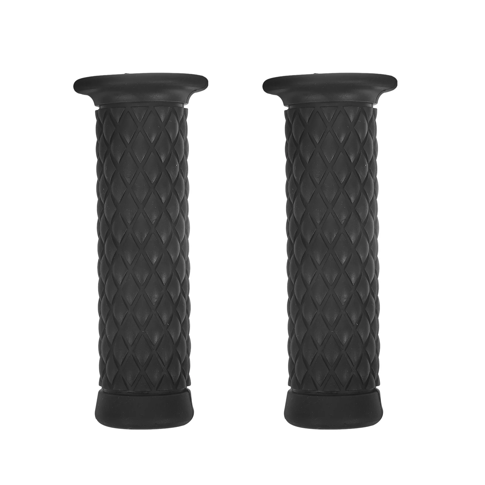 

2pcs Motorcycle Handlebar Grips Rubber Anti-Slip Replacement Durable Comfortable Grip Covers Easy Installation Universal Fit For