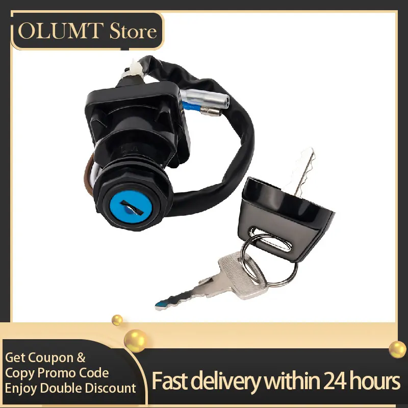 

Motorcycle Electric Door Lock Ignition Key Switch For Kawasaki KLF300B KLF300C KLF400B KLF220A KEF300A KEF300B KVF300 KVF400A