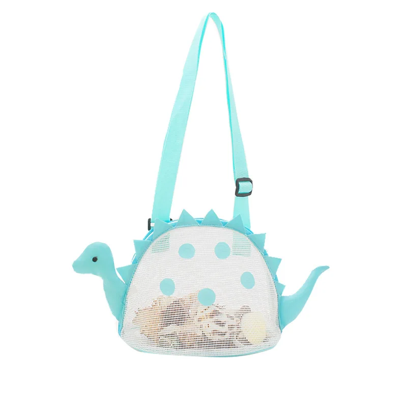 1pc New Little Dinosaur Children\'s Beach Bag Beach Shell Bag Beach Playing Water and Sand Storage Bag