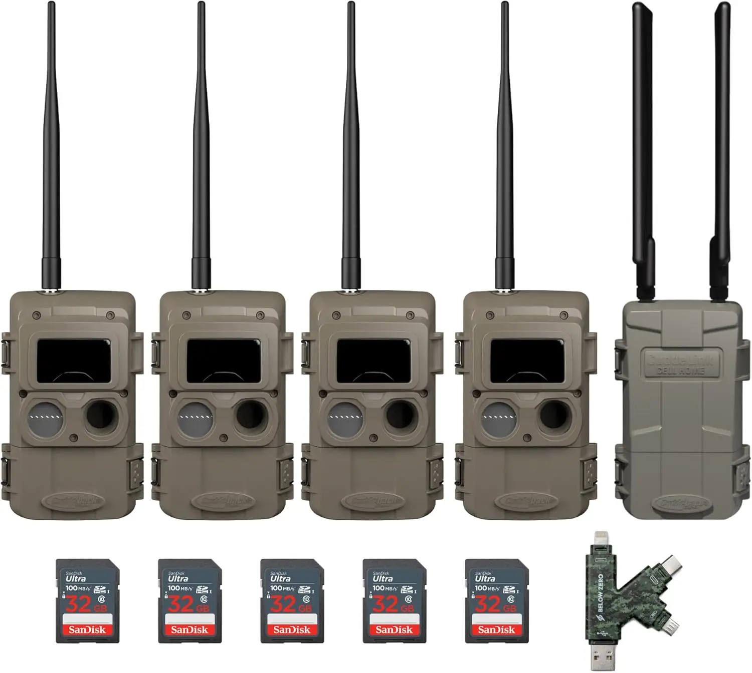 Wireless 3rd Gen Trail Cameras for Wildlife Monitoring with High-Resolution Imaging Bundle with Cell Home Tr