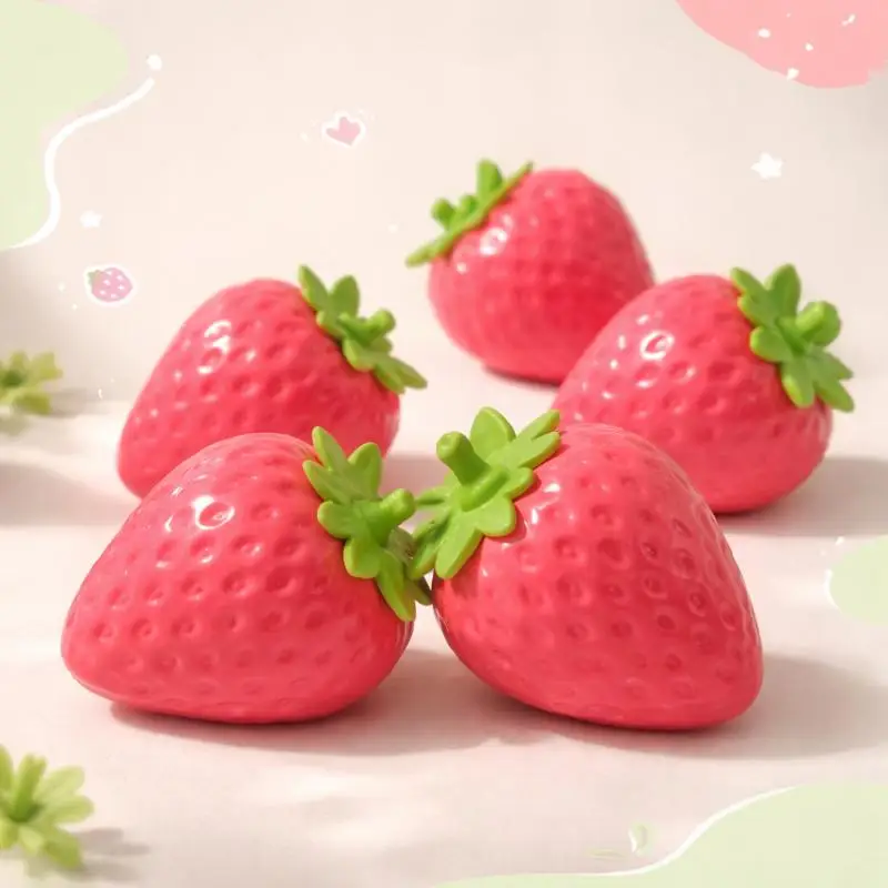 Strawberry Slow Rising Squeeze Sensory Toy Soft Stress Relief Fidget Toy for Kids Adults Travel Office Use