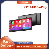 MINIX CP89-HD Portable Wireless CarPlay/ Android Auto Display, 60FPS 8.9 Inch 1920*720 IPS Touch Screen, Magnetic Suction