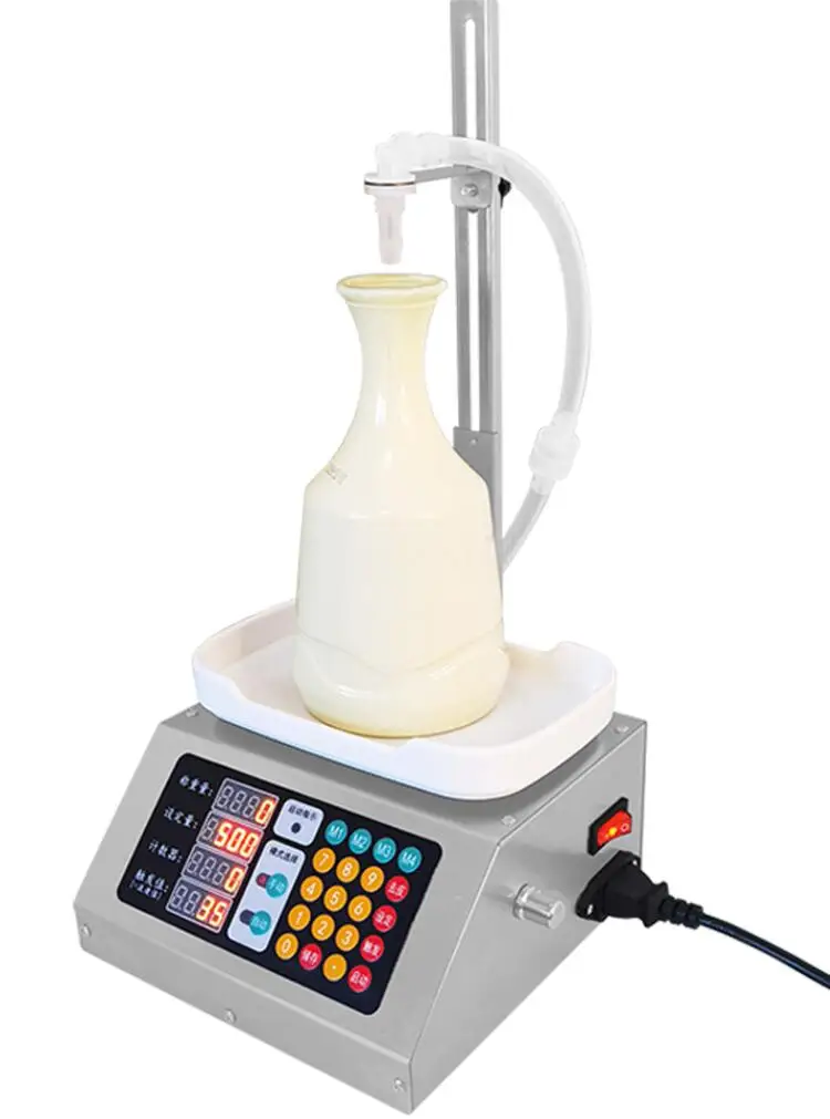 CSY-3200 Weighing Automatic Quantitative Liquid Filling Machine, Red wine, soy sauce, potion, cosmetic lotion liquid filling