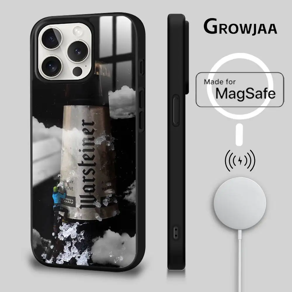 Famous Beer W-WarsteinerS Phone Case For iPhone 16 15 14 13 12 11 Pro Max Plus Mini Magsafe Mirror Wireless Magnetic Funda #2