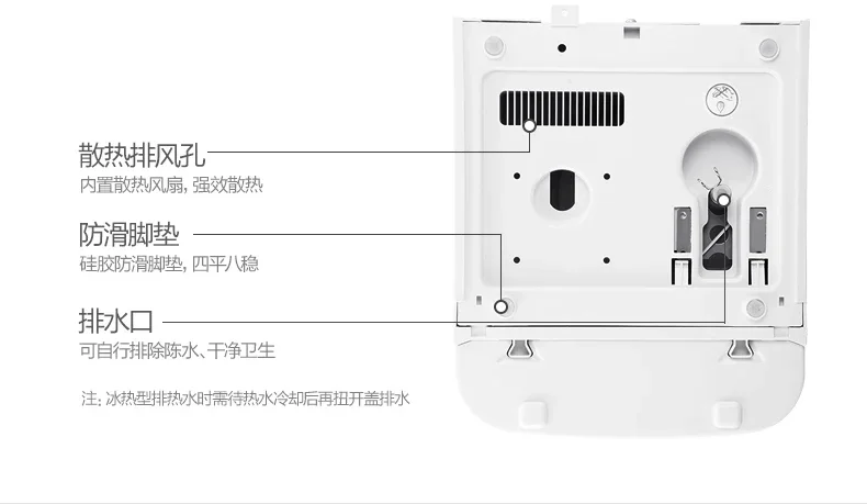 Мини-настольный диспенсер для воды Midea, 220 В, тихий настольный компактный диспенсер для воды для домашнего офиса