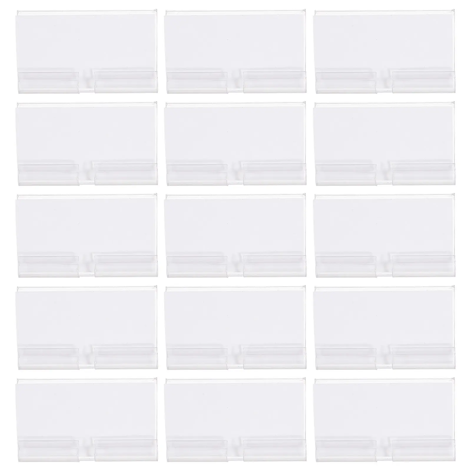 

50 Sets Basket Labels Clip on Clear Wire Rack Label Holders for Storage Bins Organizing Shelf Tags Bin Labels Clip on for Retail