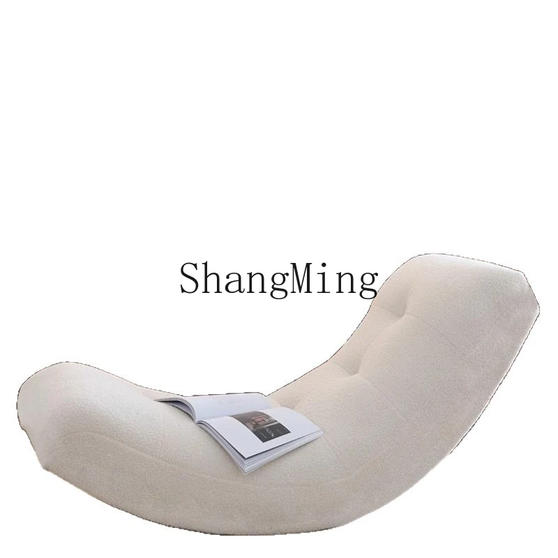 

ZYY Balcony Living Room Bedroom Casual Home Single Rocking Chair Sleeping Crescent Lounge Chair