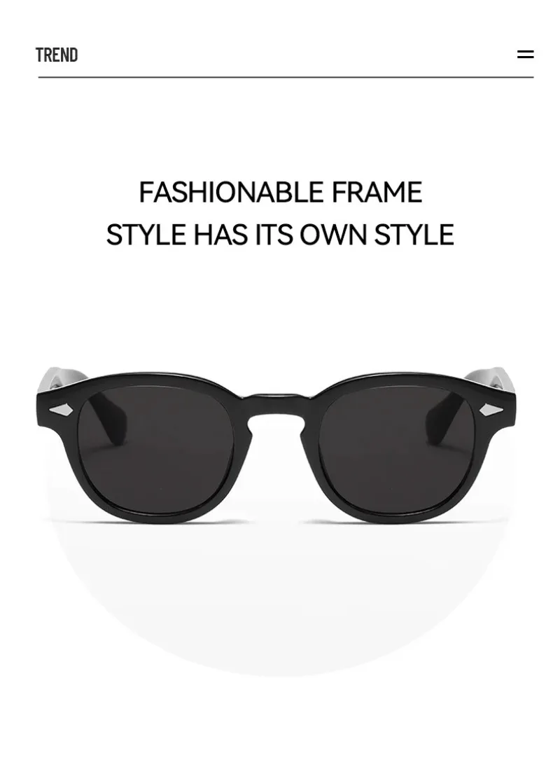 Vintage Round Sunglasses Women Men Retro Rivet Gradient Female Sun Glasses UV400 Square Shades Eyewear image 6