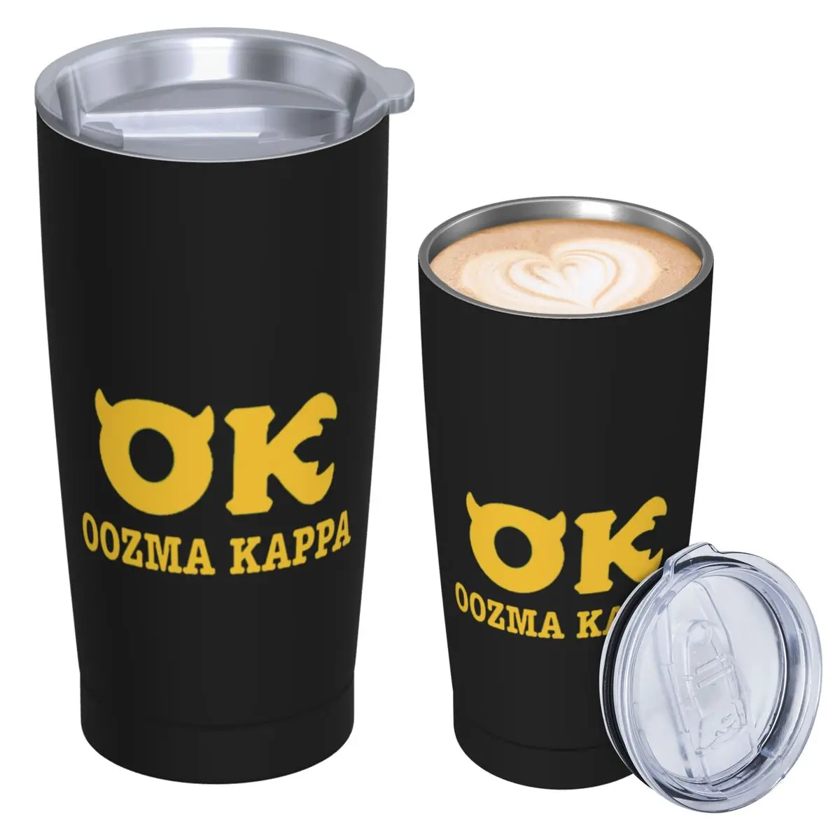 Squishy Oozma Kappa OK Stainless Steel Tumbler Vacuum Insulated Mugs Thermal Cold Cups Straw With Lid 20oz