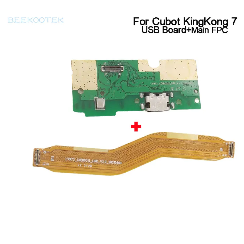 

New Original CUBOT KINGKONG 7 USB Board Base Charging Port Board With Main FPC For CUBOT KINGKONG 7 Smart Phone